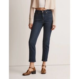 Madewell Mid-Rise Stovepipe Straight Leg Jeans in Dahill Wash‎